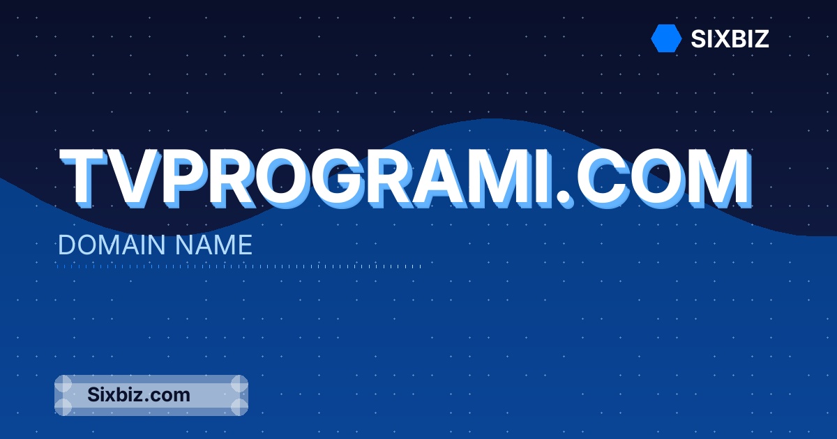 tvprogrami.com - Premium Domain Name For Sale