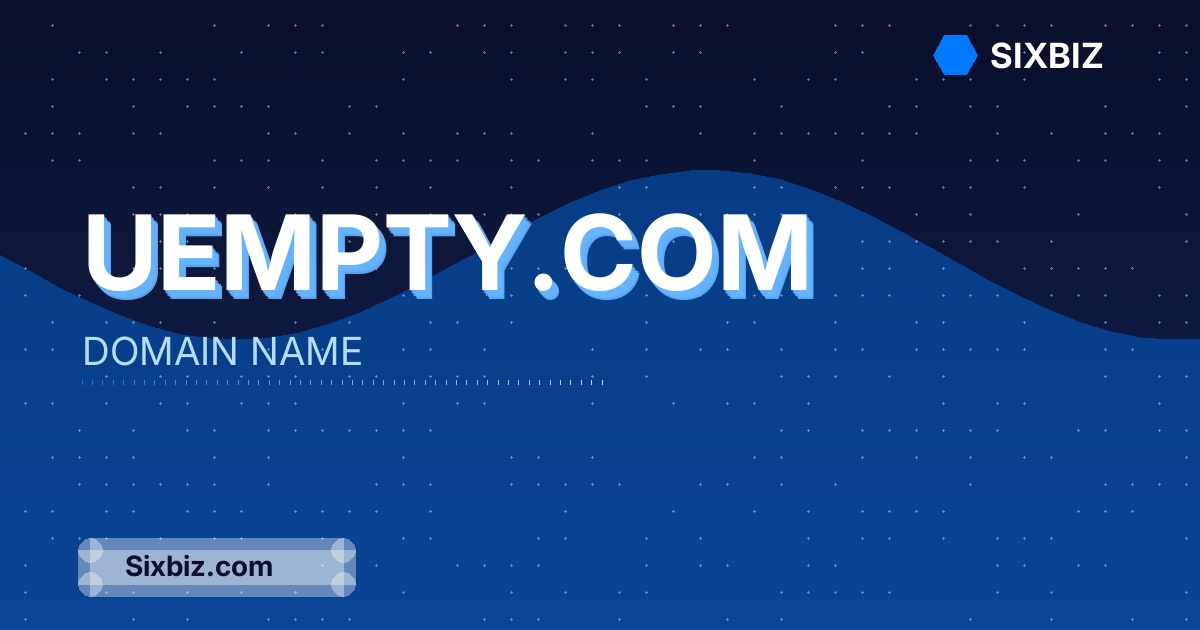 uempty.com - Premium Domain Name For Sale