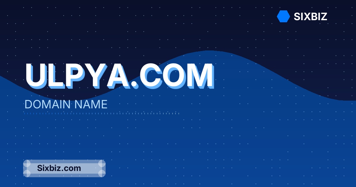 ulpya.com - Premium Domain Name For Sale