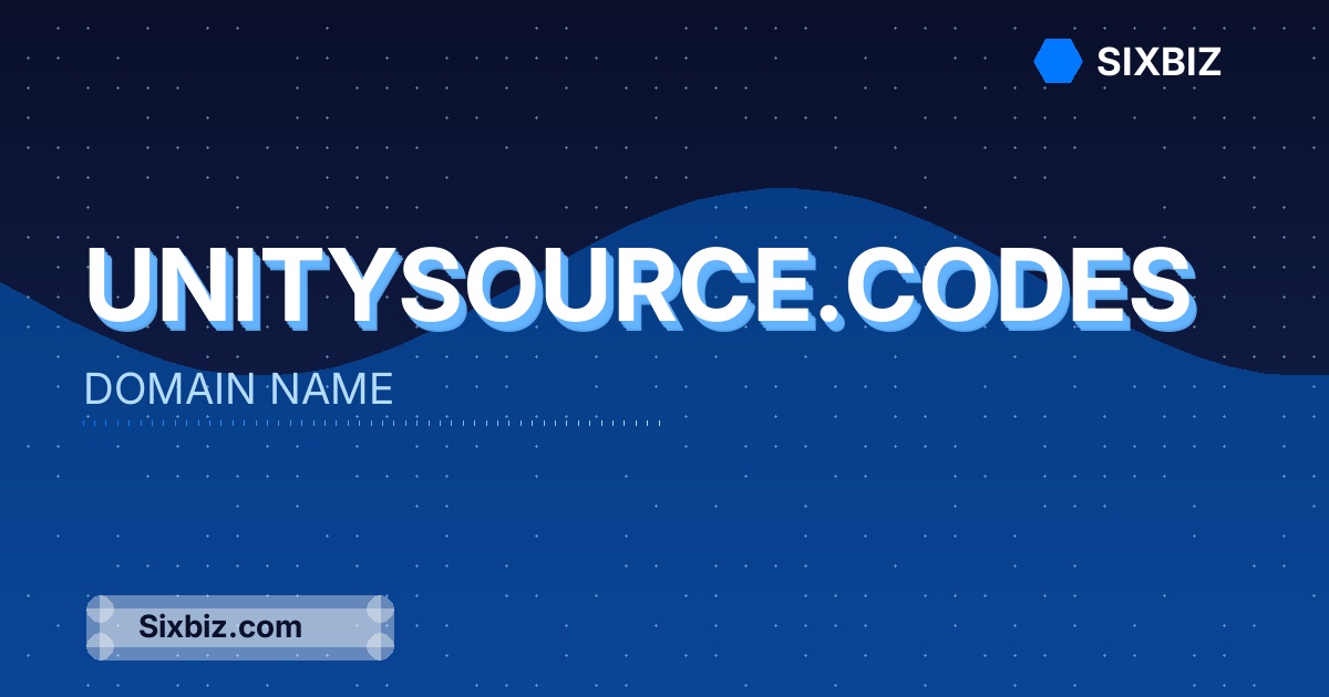 unitysource.codes - Premium Domain Name For Sale