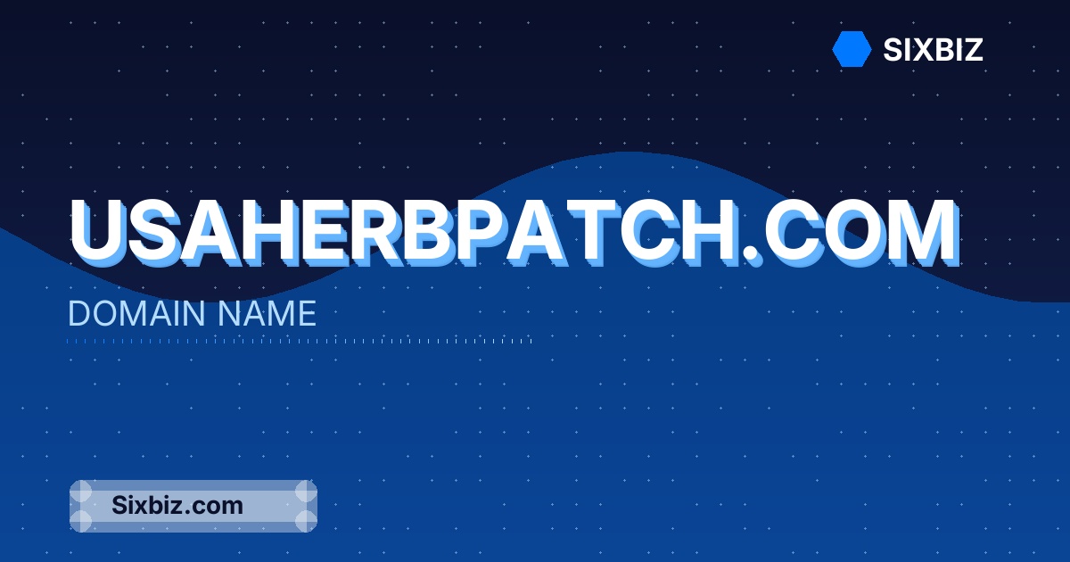 usaherbpatch.com - Premium Domain Name For Sale