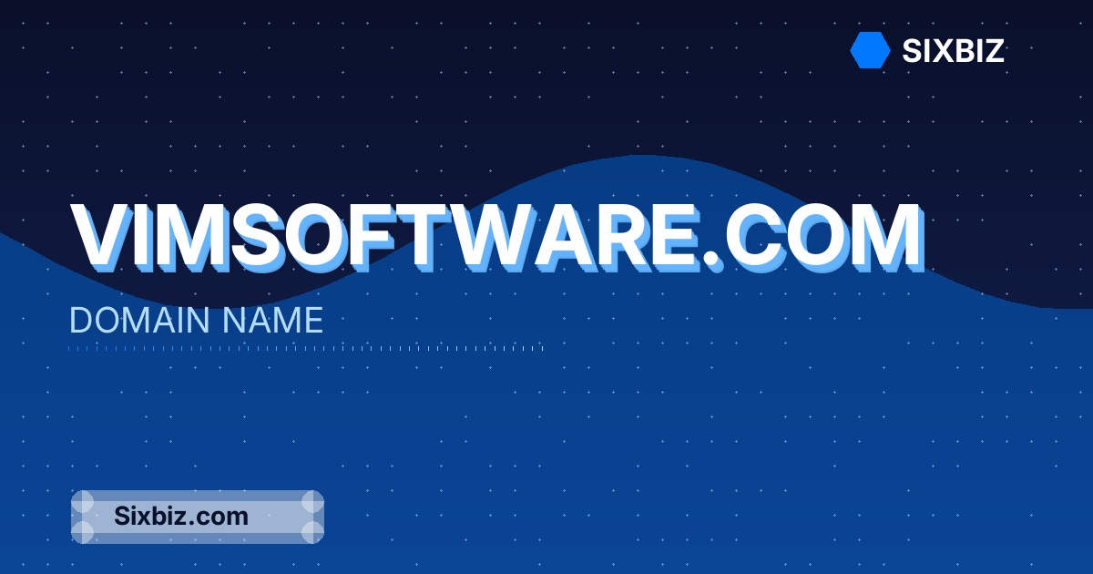 vimsoftware.com - Premium Domain Name For Sale