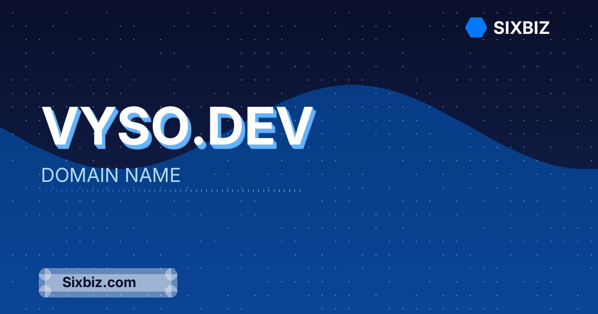 vyso.dev - Premium Domain Name For Sale
