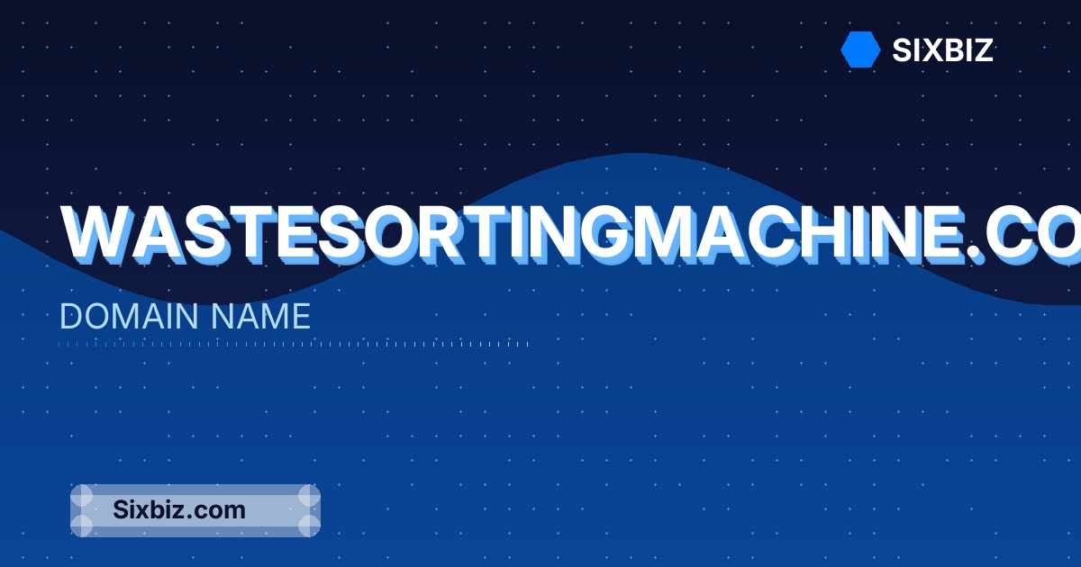 wastesortingmachine.com - Premium Domain Name For Sale