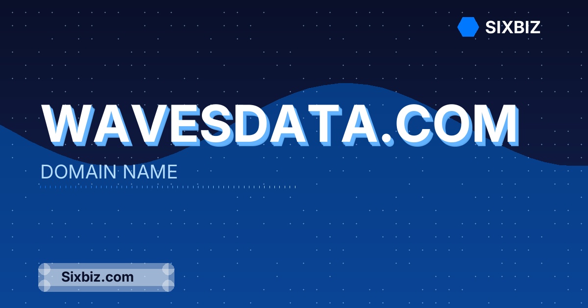 wavesdata.com - Premium Domain Name For Sale