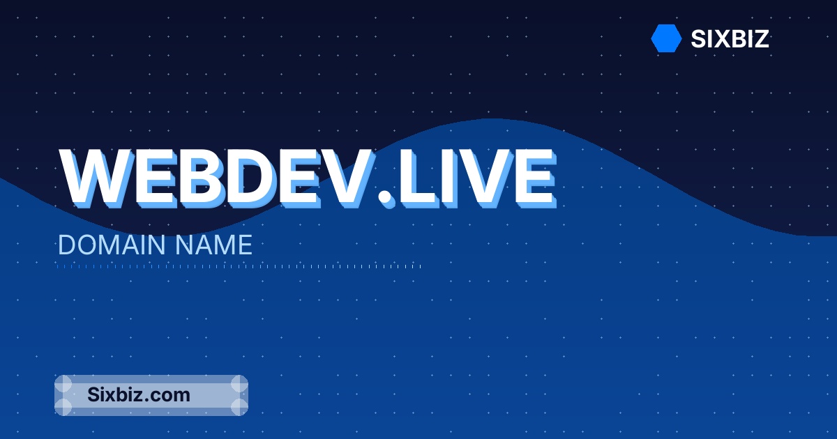 webdev.live - Premium Domain Name For Sale