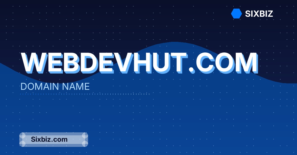 webdevhut.com - Premium Domain Name For Sale