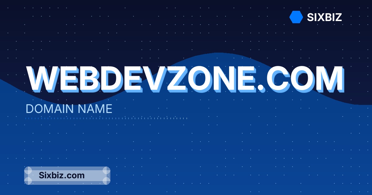 webdevzone.com - Premium Domain Name For Sale