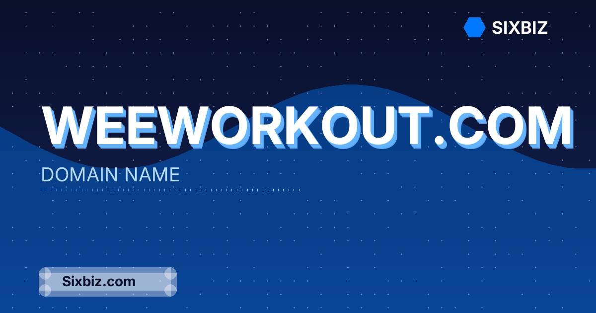 weeworkout.com - Premium Domain Name For Sale