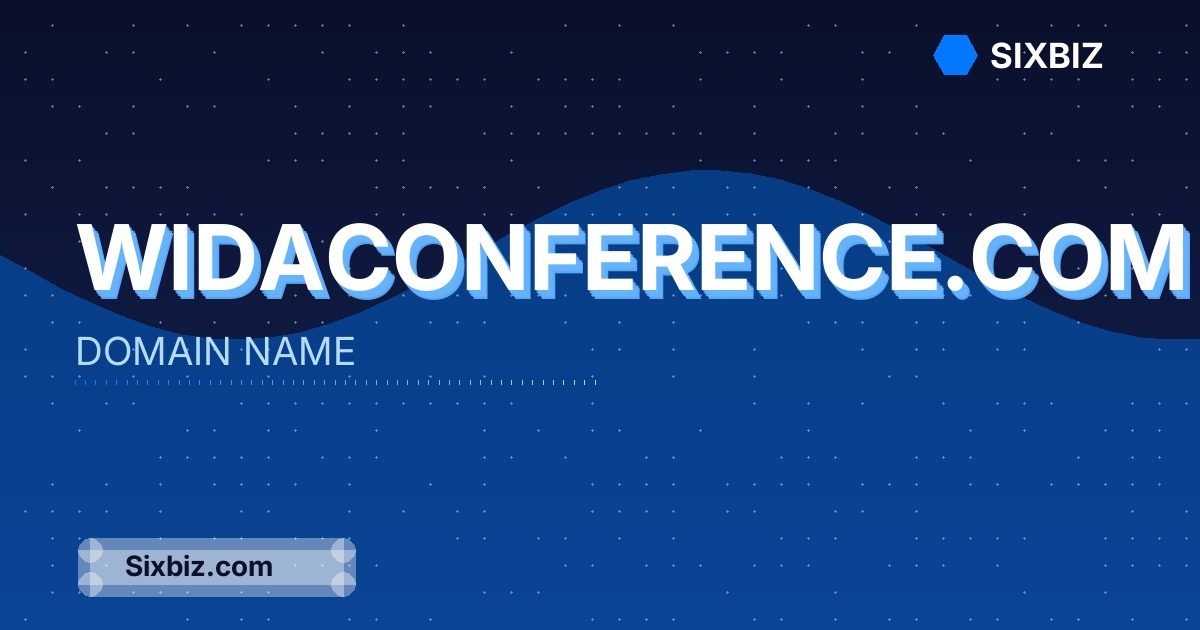 widaconference.com - Premium Domain Name For Sale