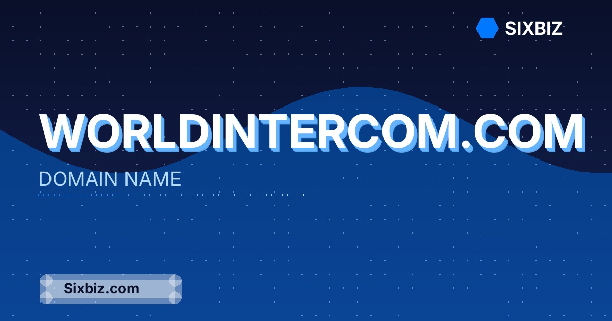 worldintercom.com - Premium Domain Name For Sale