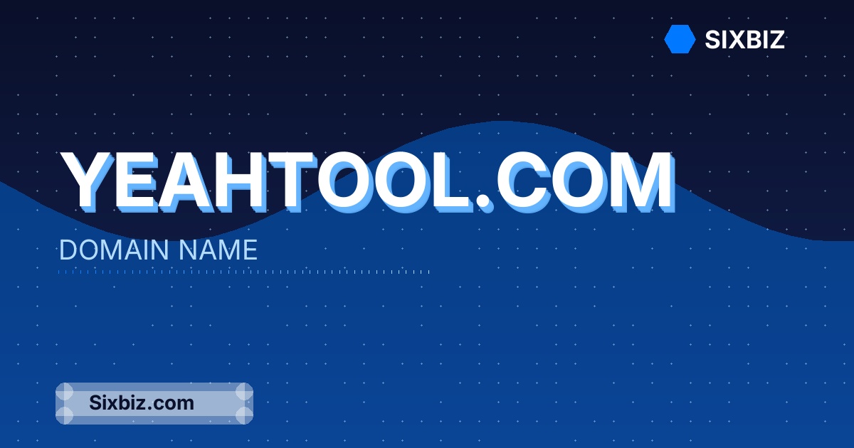 yeahtool.com - Premium Domain Name For Sale